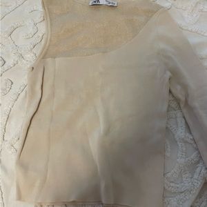 Zara one sleeve shirt